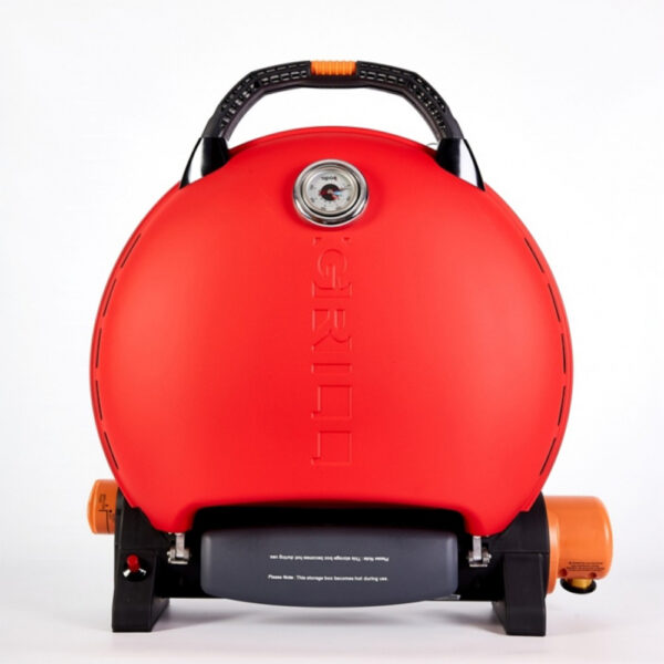 Газовый гриль O-GRILL 700 T в красном цвете (в комплекте адаптер тип А)