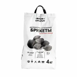 Древесно – угольные брикеты «Батырыч» – 4 кг