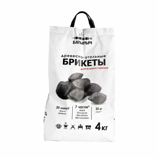 Древесно – угольные брикеты «Батырыч» – 4 кг