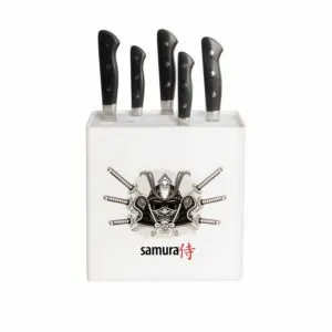Универсальная подставка для ножей Samura — 230*225*82 мм (белый пластик)